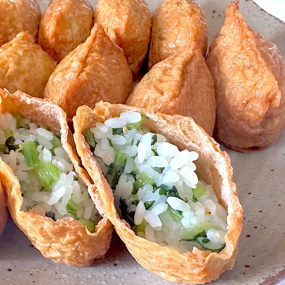 小松菜ですが、ワサビ稲荷と言わせて！|くまちゃんさん