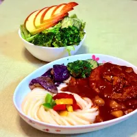 煮込みハンバーグシチューうどん|マニラ男さん