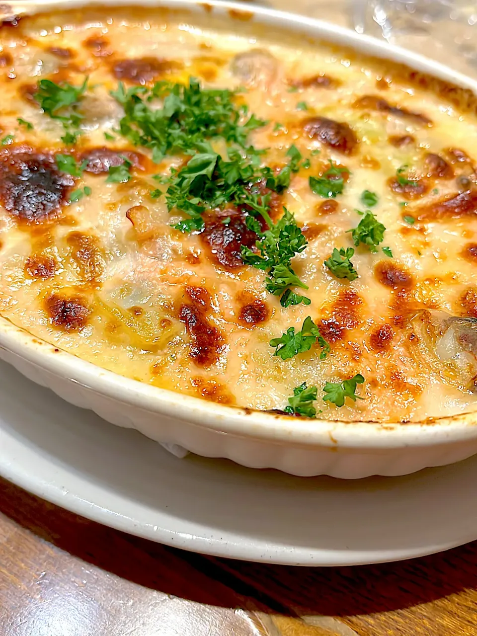 くたくた白菜とあさりのたらこクリームグラタン😋|Kumi Satouさん