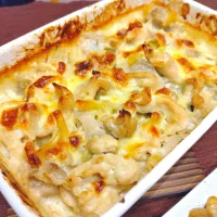チキンとれんこんのマカロニグラタン