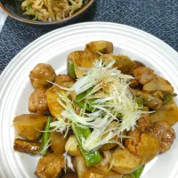 秋の根菜酢豚風＆切り干し大根とキュウリのわさび塩昆布あえ|samutanさん