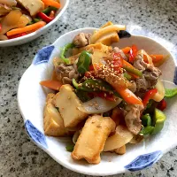 ピーマン🫑と厚揚げのプルコギ風甘辛炒め|ヨウコさん