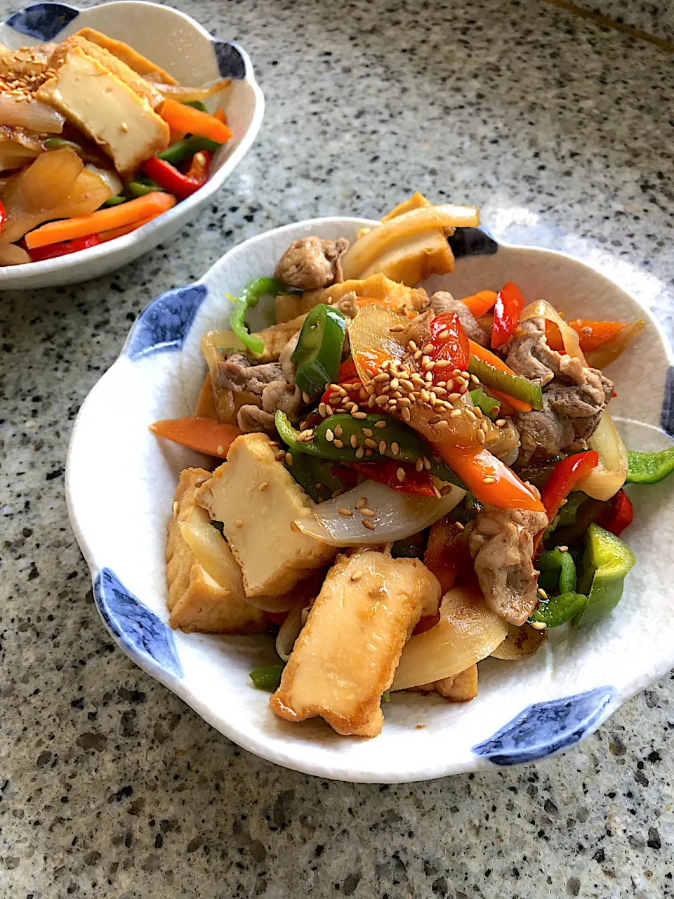 ピーマン🫑と厚揚げのプルコギ風甘辛炒め|ヨウコさん