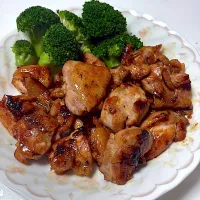 塩こうじ漬け　鶏もも肉にんにくしょうゆ焼き|ゆーいちさん