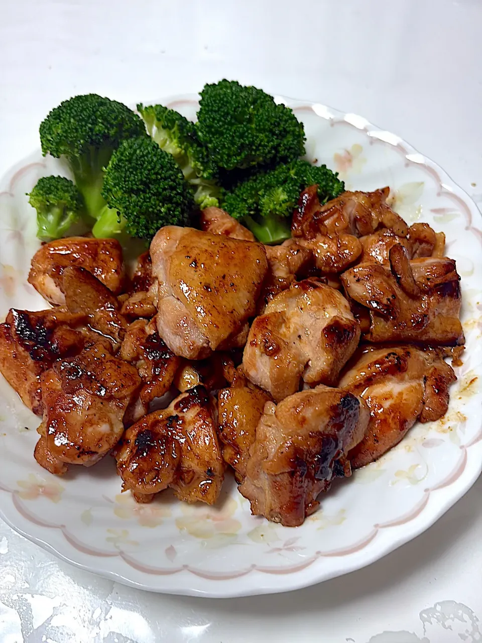 塩こうじ漬け　鶏もも肉にんにくしょうゆ焼き|ゆーいちさん