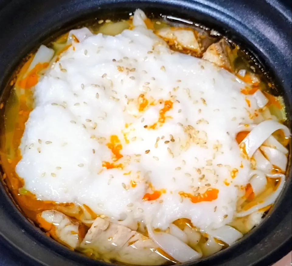 とろろ煮込みうどん🍲|にゃん(=^・^=)さん