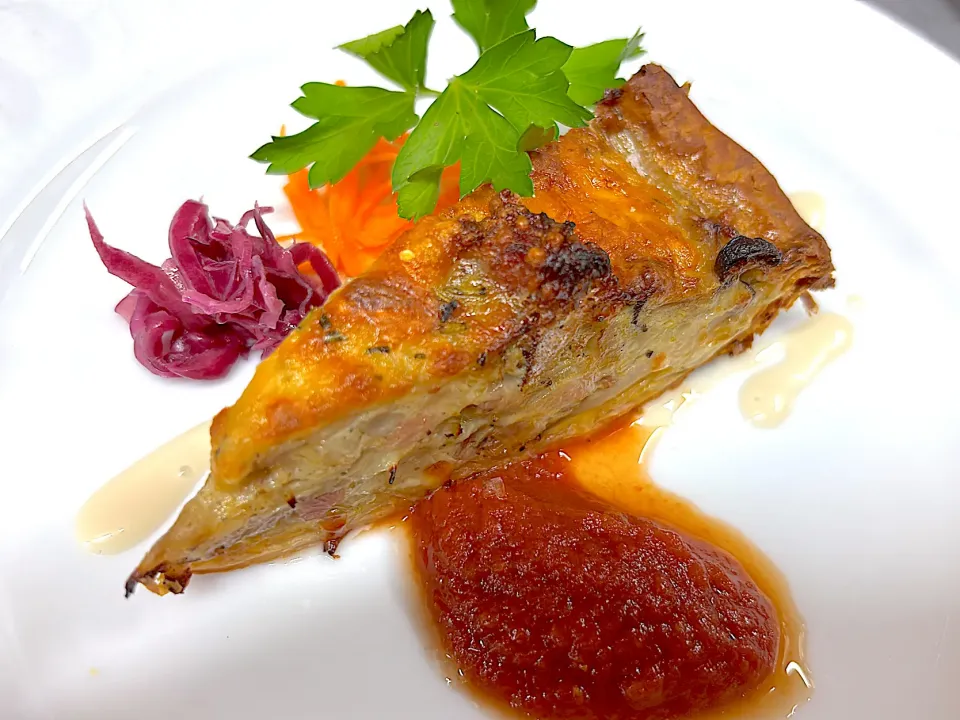 自家製ベーコンとキノコのキッシュ|yumiさん