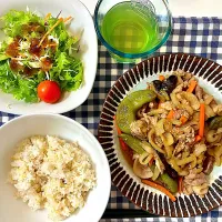 甘長とうがらしと豚肉の味噌炒め|リヒトさん