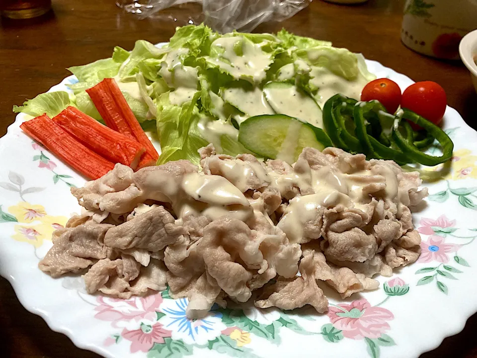 豚しゃぶサラダ|はっちぃさん