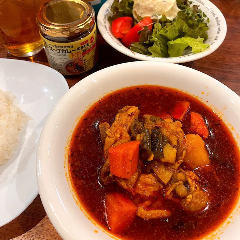 北海道土産の第二弾。スープカレールーで作った「スープカレー」|Hiro Yanさん