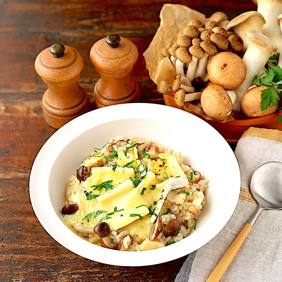 ル・ルスティック ブリーをのせた
きのこのリゾット|Le Rustique_Fromageさん