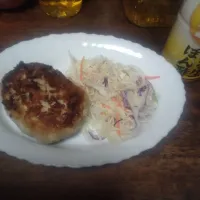 餃子の具の残りをハンバーグにしました|にんにくと唐辛子が特に好き❤️(元シャリマー)さん