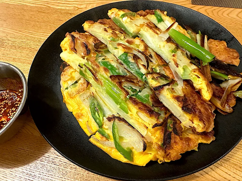 旦那作🧑‍🍳　ネギチヂミ|BUBUさん