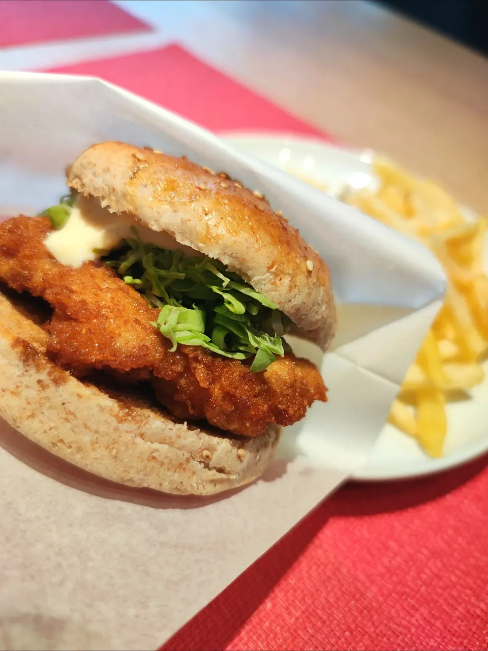 和風チキンカツバーガ|としさん