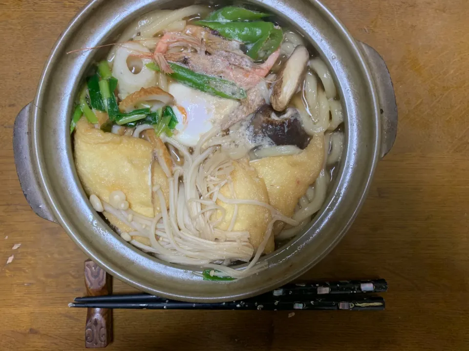 昼食　鍋焼きうどん|ATさん