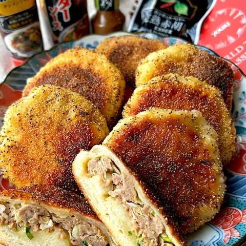 「ＭＣ　完熟赤胡椒（あらびき）袋入」を使ってみたSnapdishの料理・レシピ写真:【ユウキ世界の食卓探検隊】水煎包(シェン チェン パオ)～台湾の焼き肉まん～