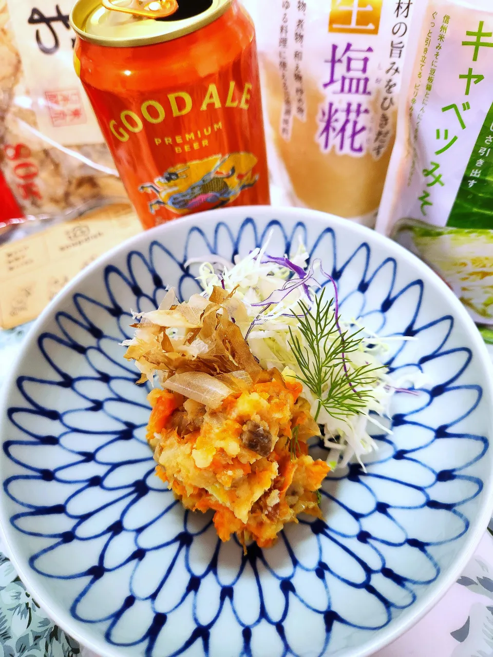 🔷🥕にんポテ🥔サラダ🥗和風🔷|@きなこさん