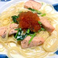 サーモンといくらのクリームパスタ|kisaragicccさん