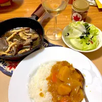 2025/11/02 Kスペシャル豚カレー、霜降ひらたけグリル|kykyさん