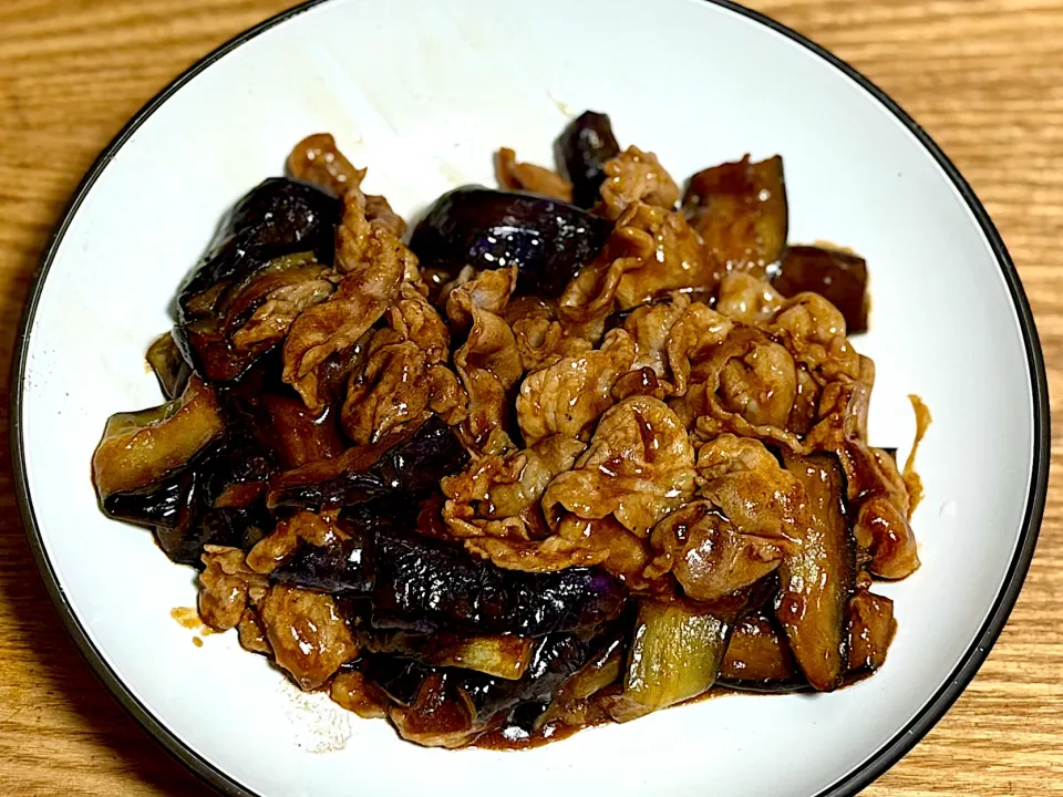 ☆豚肉ナス甘みそ炒め|まぁたんさん