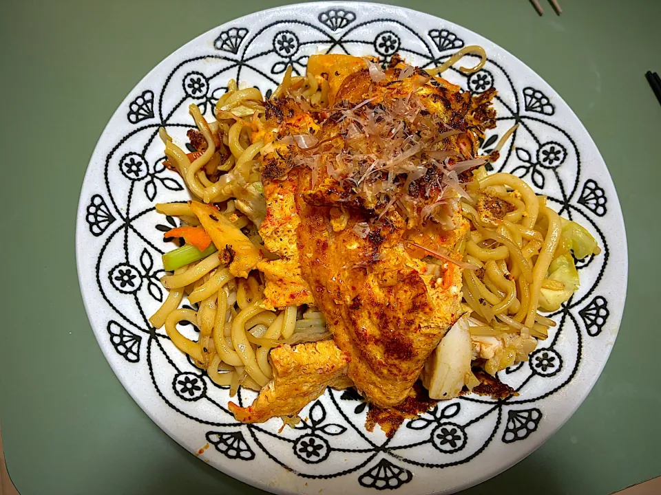 カニ玉焼きうどん|ビクミンさん