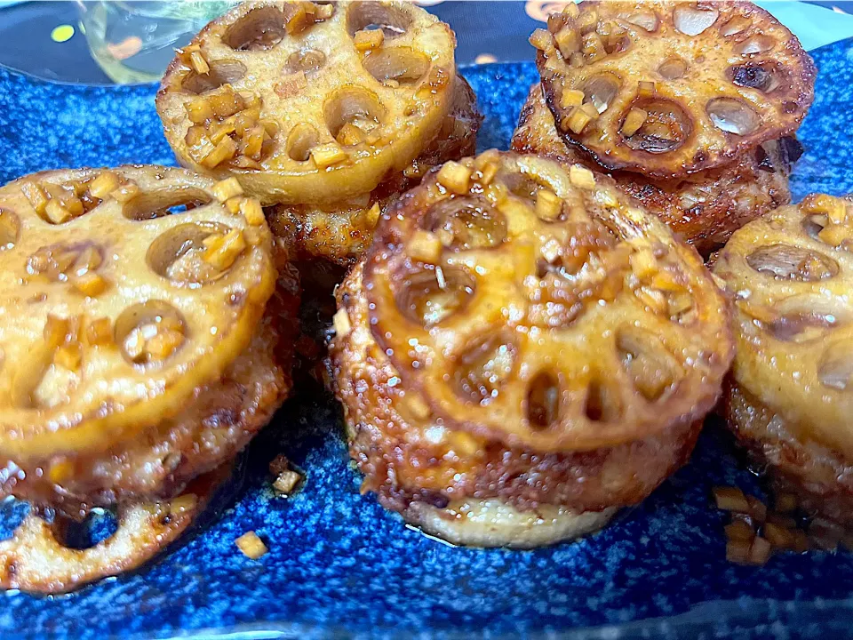 蓮根のはさみ揚げ|もーやんさん