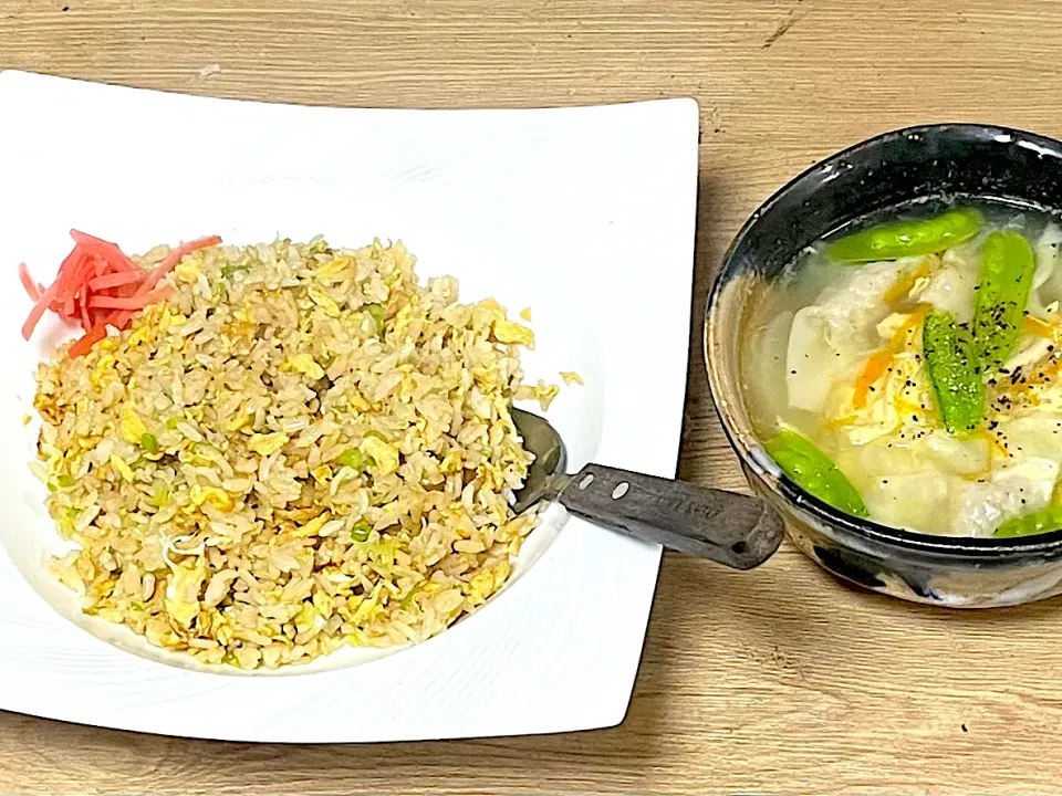 玉子とネギだけ炒飯|銀蔵じいちゃんさん