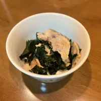 豚肉とわかめの炒め物|うにさん