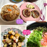 昨日、今日の夜ごはんメニュー