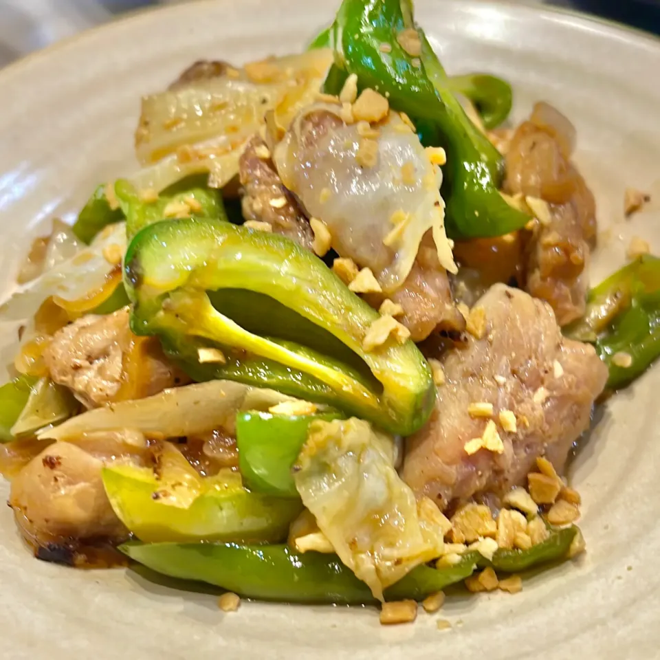 せせりの肉野菜炒め|ぎんさん