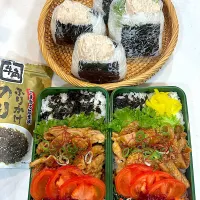2025,11,03 焼肉風お弁当🍱牛角の、のりふりかけ美味しいんかな？
