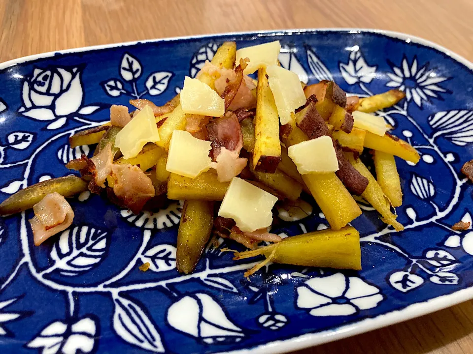 薩摩芋とベーコンのチーズ和え|みよさん