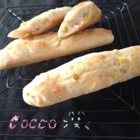 朝日が似合うシリーズ・米粉のコーンバターフィセル✨|cocco+さん