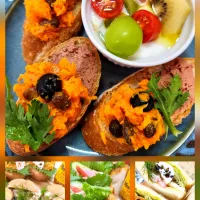 @きなこさんの料理 🔷🇪🇸🐖イベリコパテとトリュフバター入り🥕にんじんマッシュサラダの🥖タルティーヌ🇫🇷🔷|@きなこさん