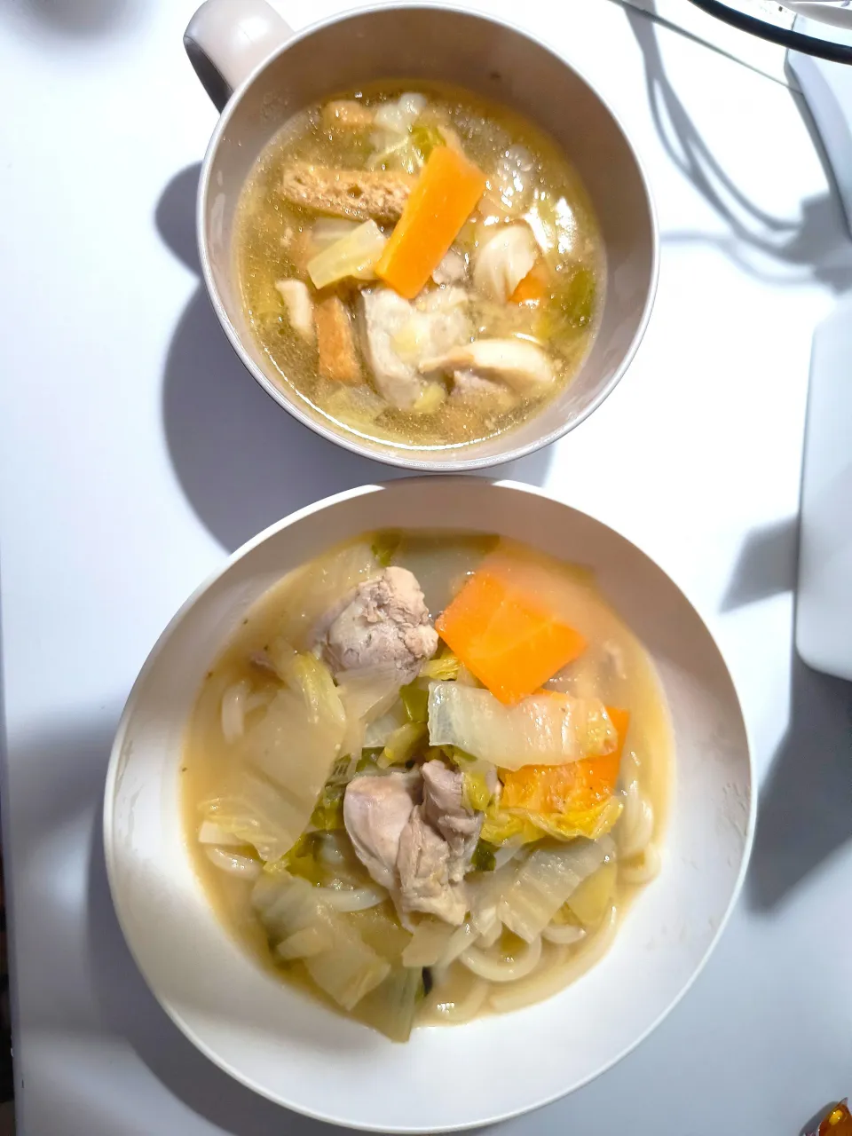 鶏白湯麺鍋うどんと豚汁|112さん