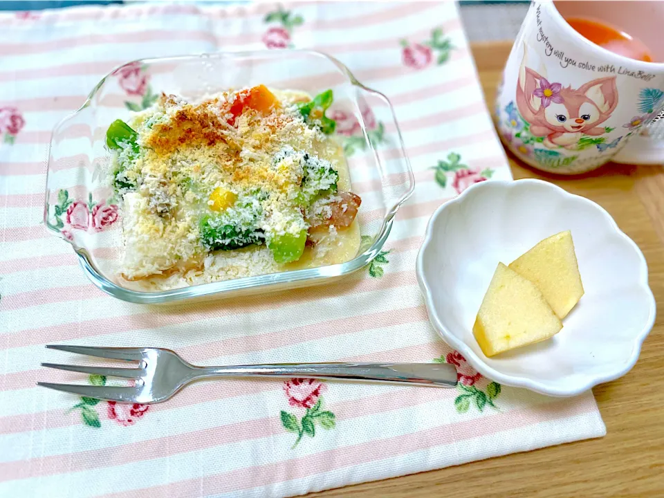 朝食 パングラタン風|ふわふわさん