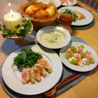 サーモンのバジルチーズ焼きの献立|こだしーさん