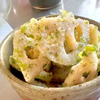 蓮根の磯辺揚げ