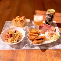 角切りベーコンと豆のショートパスタ|Ruotoさん