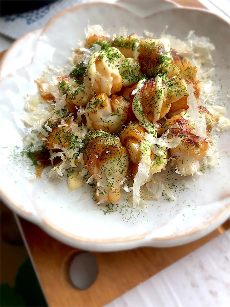 ちくわボールのたこ焼き風😆|さくたえさん