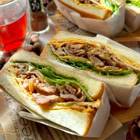 【ユウキ世界の食卓探検隊】花生豬排三明治(ホワシェンヂューパイサンミンズー)～ピーナッツポークサンドイッチ～|まなまな♡さん