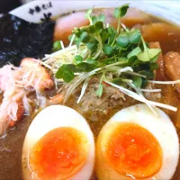 【食べログ TOP 5000】 
【本日の限定】
中華そば 半ざわ 
ズワイ蟹の蟹味噌󠄀ラーメン (1,500円) 
＋味玉 (がんこ/覆麺智/花木共通のメンバーカード提示で無料) 
＠西巣鴨2分
(JR板橋駅から徒歩15分)
25294
〈醤141塩46噌󠄀22タ10昆9出15
F16冷27混3つ3焼1ポ1〉