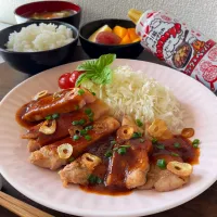 ヤミーガーリック&ペッパーdeポークチャップ