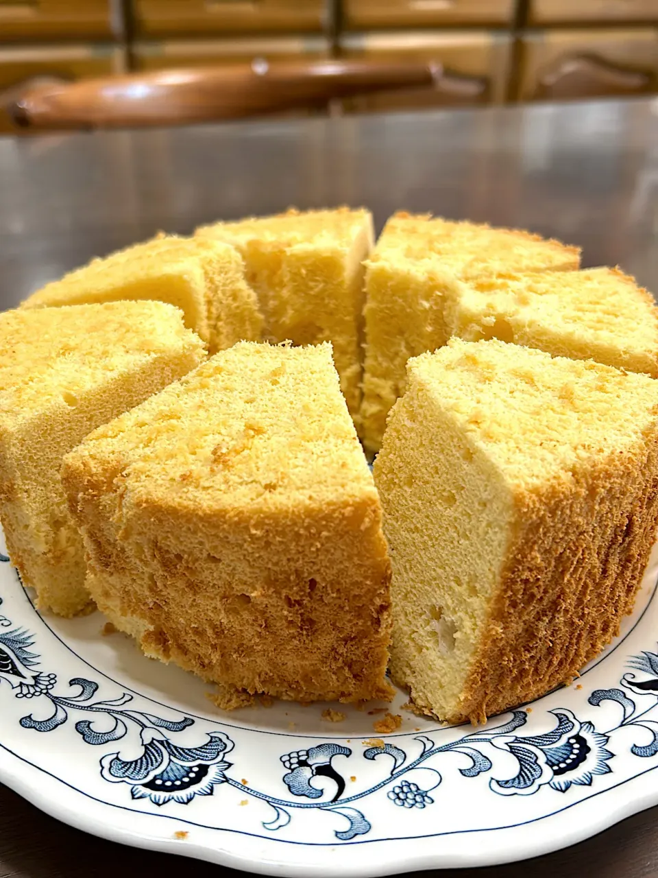 チョコレートと柚子シフォンケーキ|ふくぷくさん