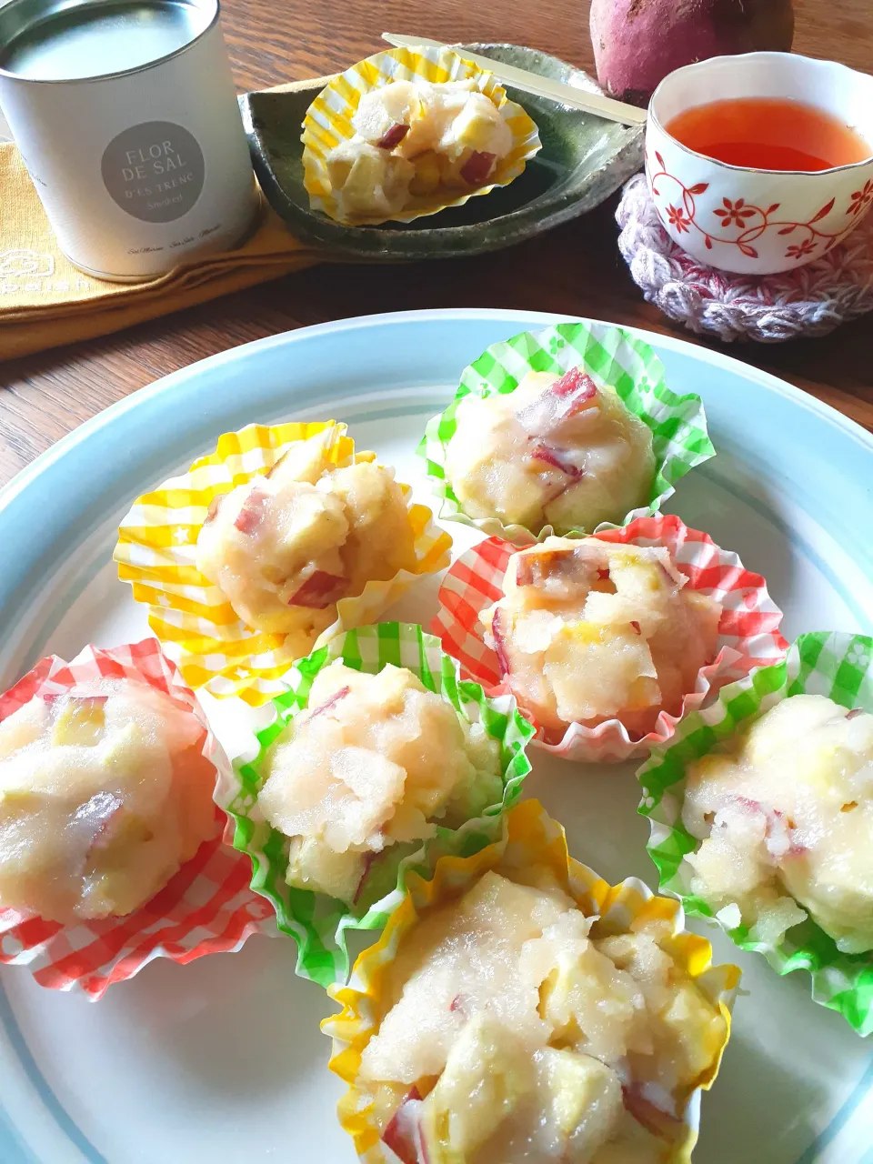 cocco+さんの料理 米粉の鬼まんじゅう✨|fumfumさん