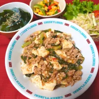 スタミナ麻婆豆腐丼|万葉さん