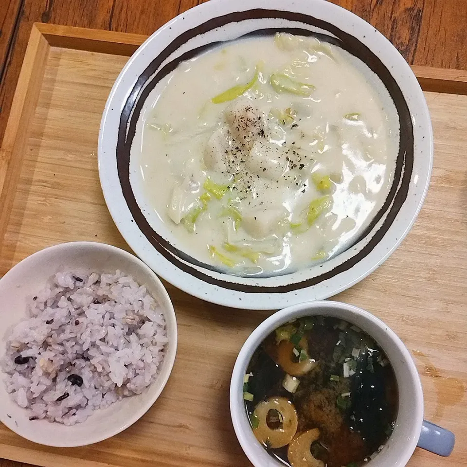 白菜とホタテのクリーム煮|705さん