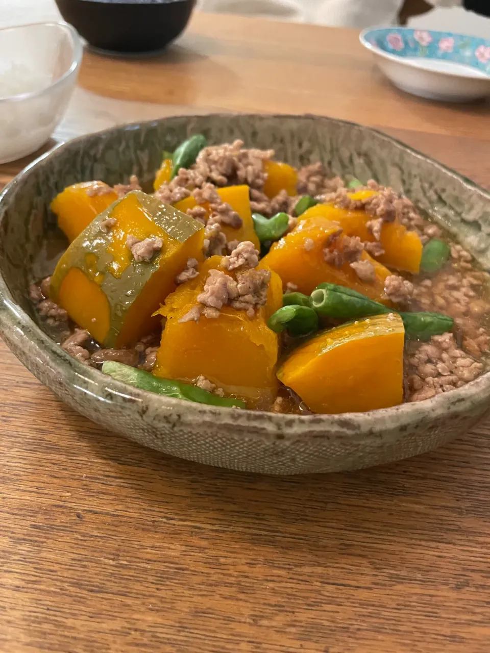 かぼちゃのそぼろ煮(嫁作)|いがをさん