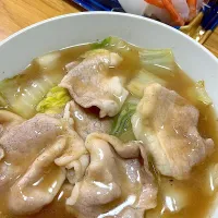 白菜と豚肉の治部煮|あかちさん
