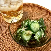 胡瓜とわかめのポン酢和え| pontalさん
